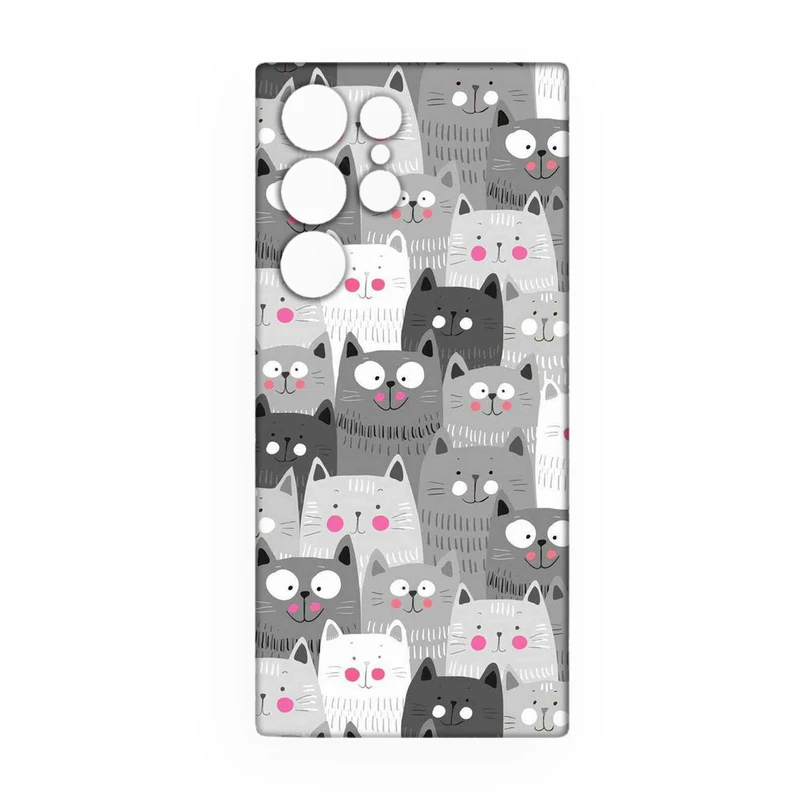 کاور طرح گربه کد 130 مناسب برای گوشی موبایل سامسونگ Galaxy S25 Ultra