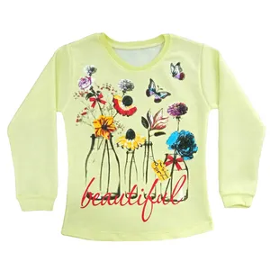 تی شرت آستین بلند دخترانه مدل Rp56