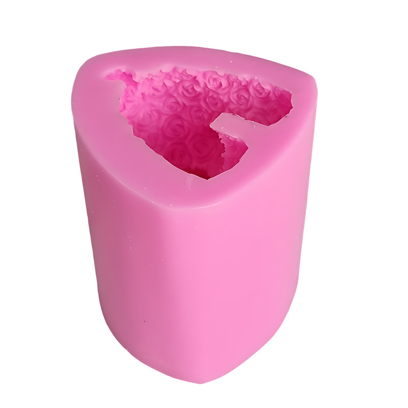 قالب شمع مدل خرس تدی گل گلی قلب به دست کد C 08CM