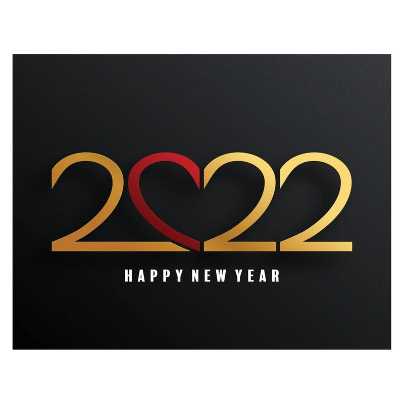 بنر طرح تبریک سال نو میلادی 2022 کد 153