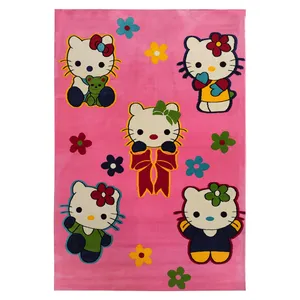 فرش ماشینی 350 شانه فرش بزرگمهر زمینه صورتی حاشیه صورتی مدل 1507