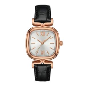 ساعت مچی عقربه‌ای کوارتز زنانه مدل کلاسیک لوکس بند چرم کد T6