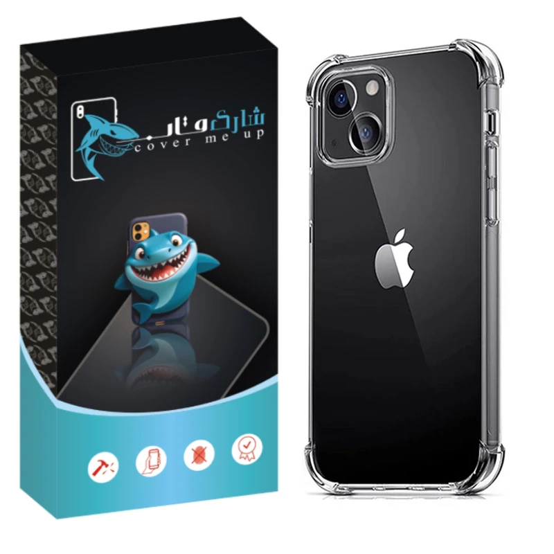 کاور شارک قاب مدل Crystal مناسب برای گوشی موبایل اپل Iphone 13 / 14