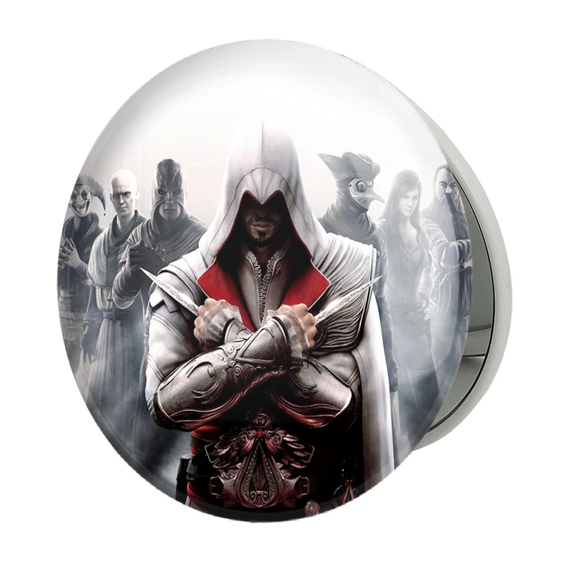 آینه جیبی خندالو طرح اساسینز کرید Assassin's Creed مدل تاشو کد 4972 