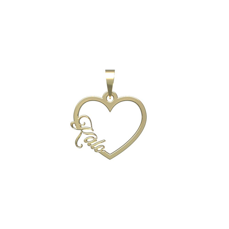 آویز گردنبند طلا 18 عیار زنانه مدوپد مدل اسم کالو kalo کد PB1-10228