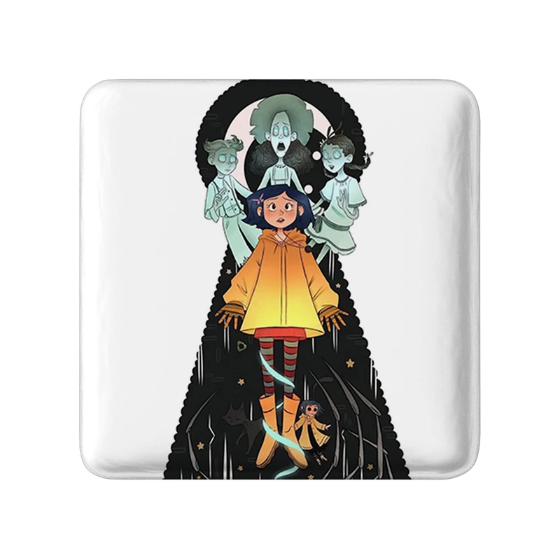 مگنت خندالو طرح کورالاین Coraline  مدل مربعی کد 20789