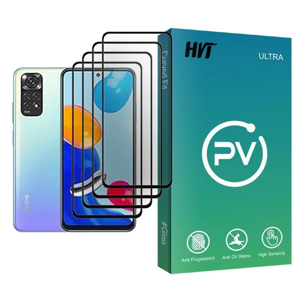 محافظ صفحه نمایش اچ وی تی مدل PV Glass MIX004 مناسب برای گوشی موبایل شیائومی Redmi Note 11 بسته چهار عددی