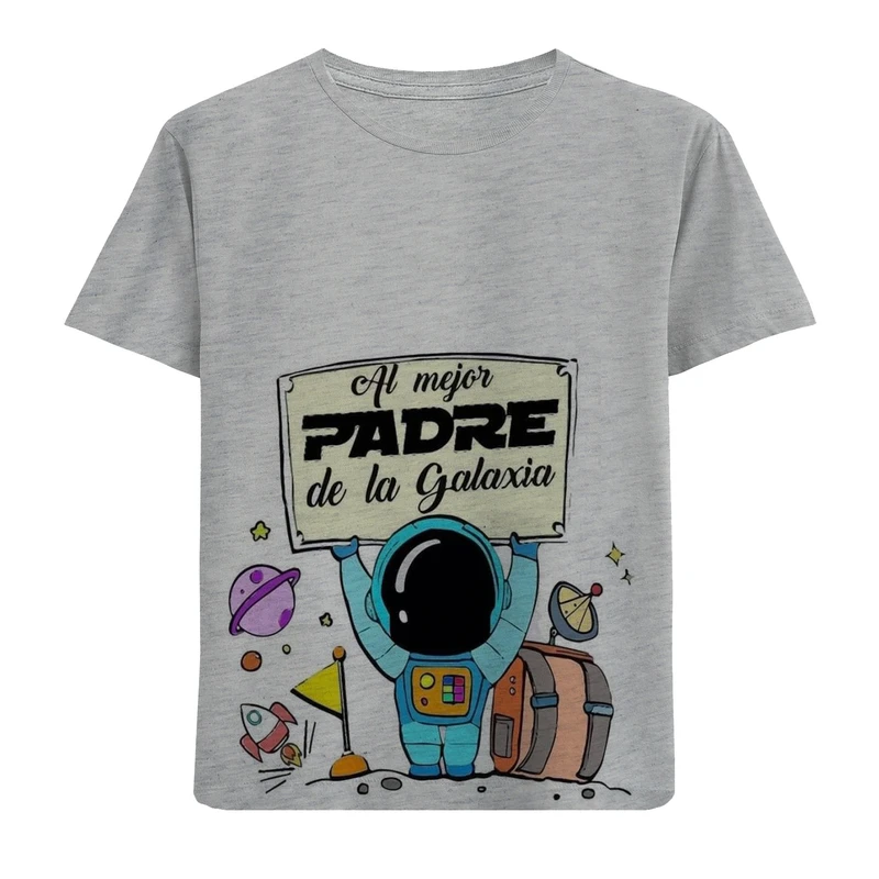 تی شرت آستین کوتاه بچگانه مدل آدم فضایی F892