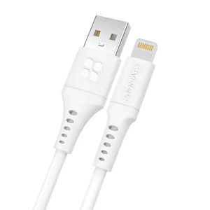 کابل تبدیل USB-A به لایتنینگ پرومیت مدل POWERLINK-AI200.WHITE به طول 2 متر