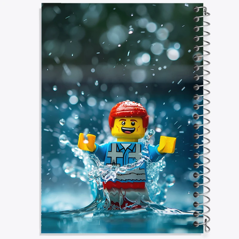 دفتر ژورنال نویسی 50 برگ خندالو مدل نقطه ای طرح لگو (Lego) کد F6817
