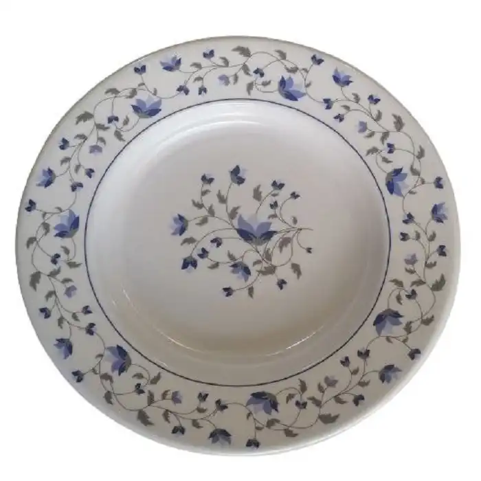 بشقاب خورش خوری مدل گل آذین طرح رویال کد 715 مجموعه سه عددی