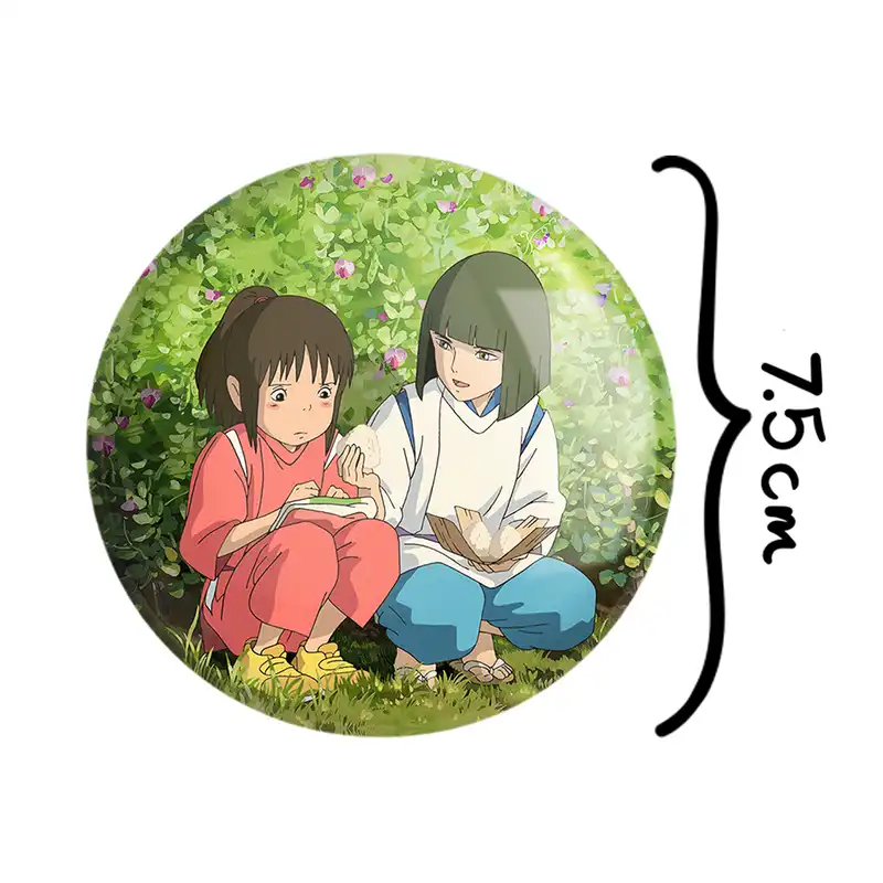 آینه جیبی خندالو طرح هاکو و چیهیرو انیمه شهر اشباح Spirited Away مدل تاشو کد 12093