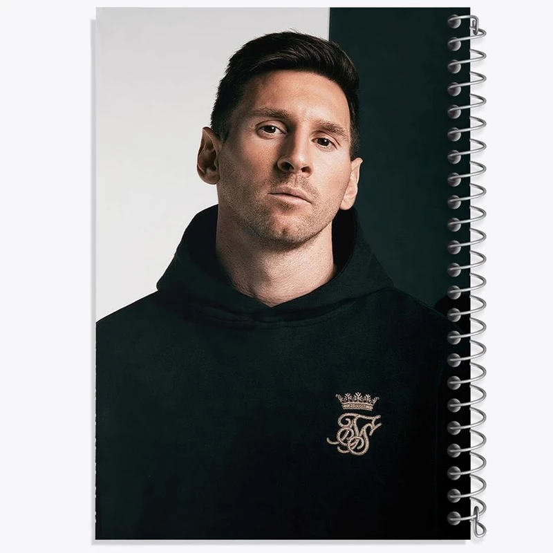 دفتر شطرنجی 50 برگ خندالو طرح لیونل مسی کد 13964