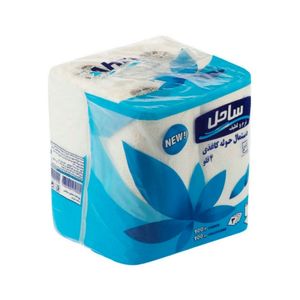 دستمال حوله ای ساحل مدل  blue 04 بسته 4 عددی 