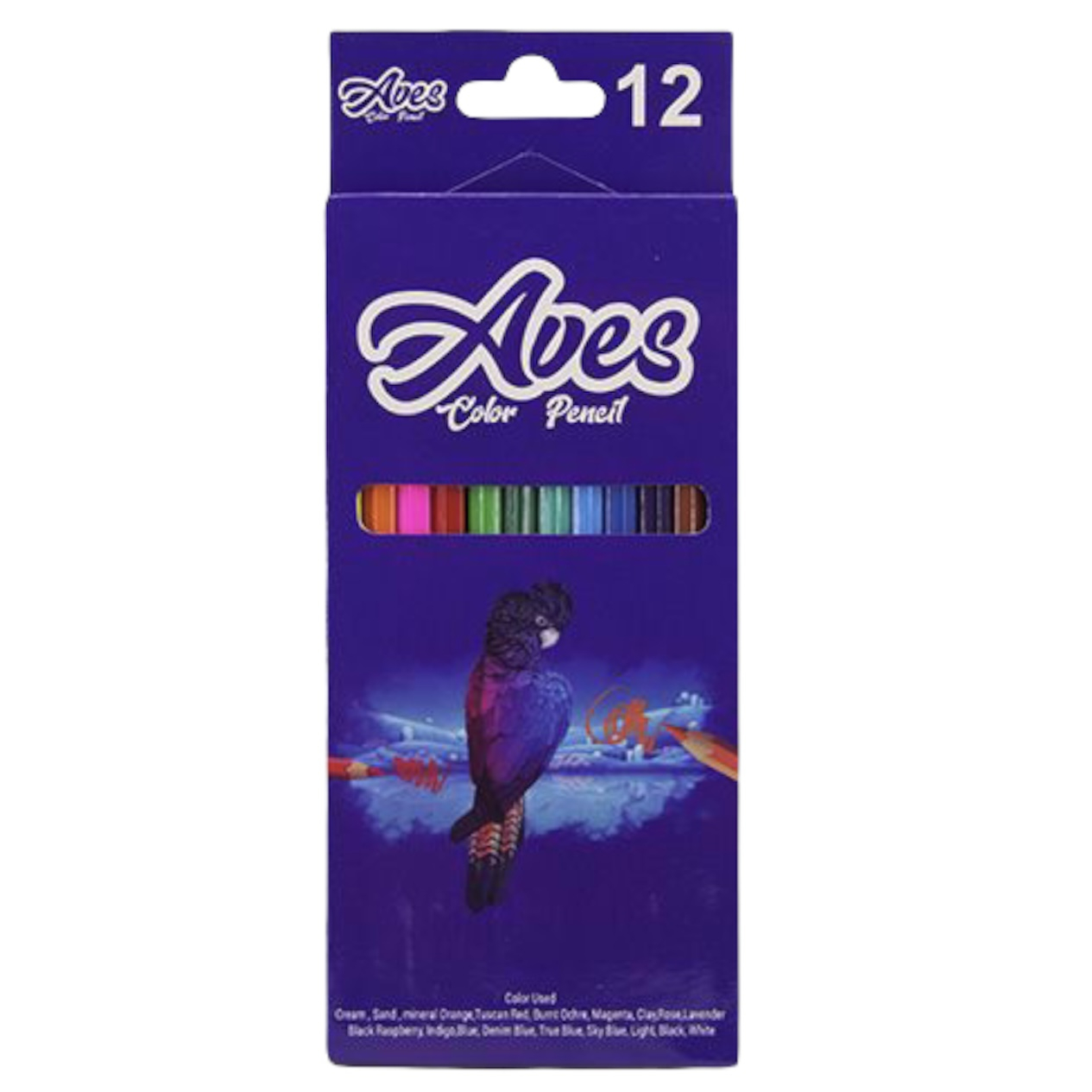 مداد رنگی 12 رنگ آویز کد Av-12