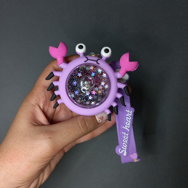 جاکلیدی دخترانه مدل آکواریومی طرح خرچنگ کد 02 جاکلیدی دخترانه مدل آکواریومی طرح خرچنگ کد 02