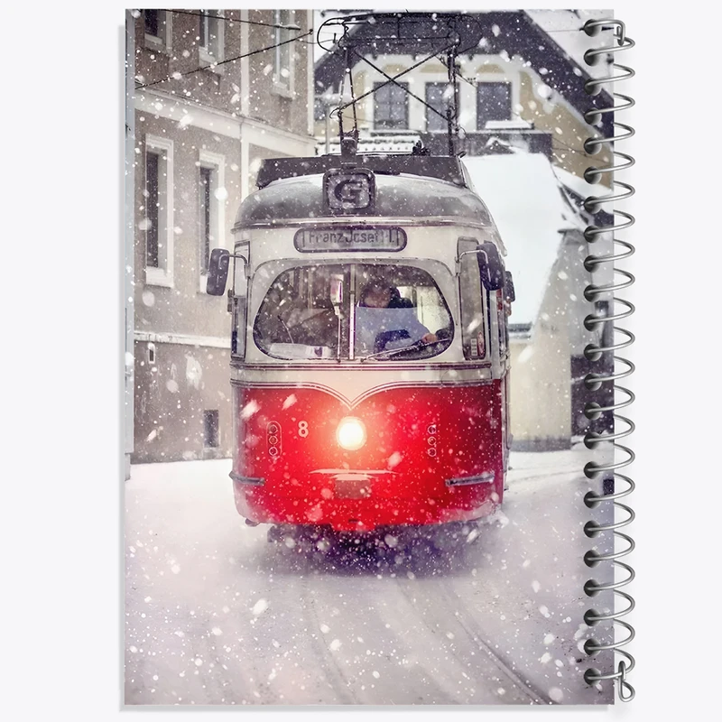 دفتر ژورنال نویسی 50 برگ خندالو مدل نقطه ای طرح قطار کد F5280