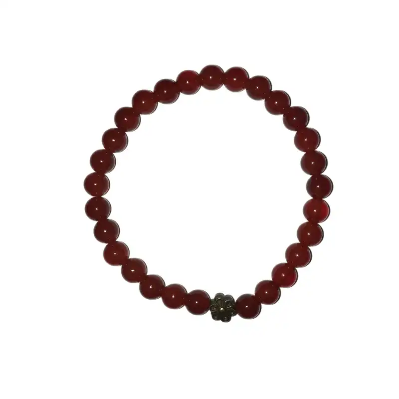 دستبند مدل سنگ عقیق و شرفالشمس و دالماتیان کد S-284 بسته 3 عددی