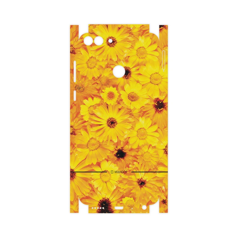 برچسب پوششی ماهوت مدل Yellow-Flower-FullSkin مناسب برای گوشی موبایل هوآوی P Smart