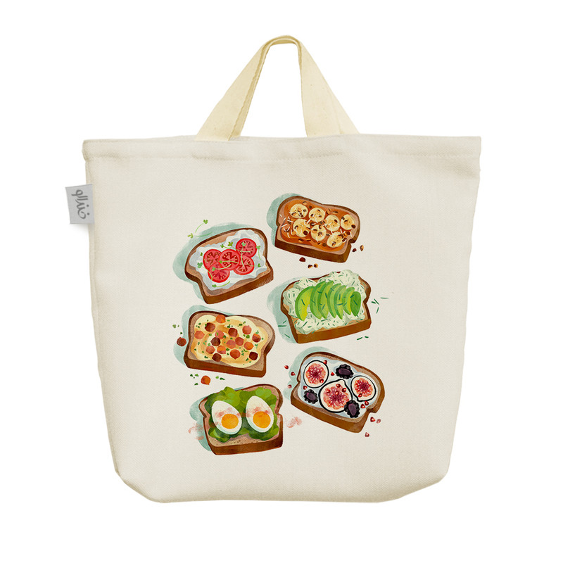 ساک خرید خندالو مدل صبحانه کد H1734