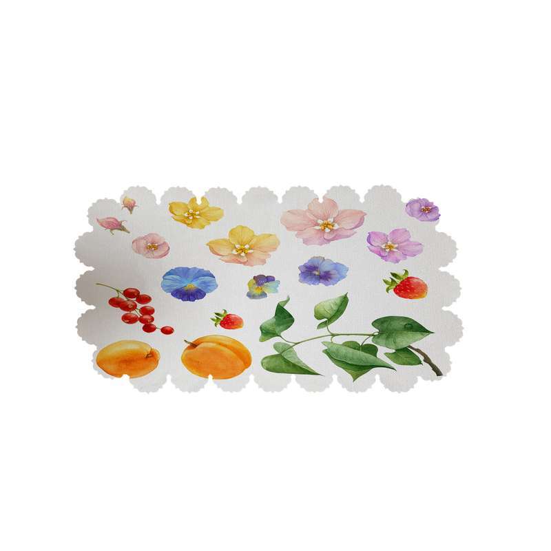  رومیزی طرح گل و میوه کد 6338R