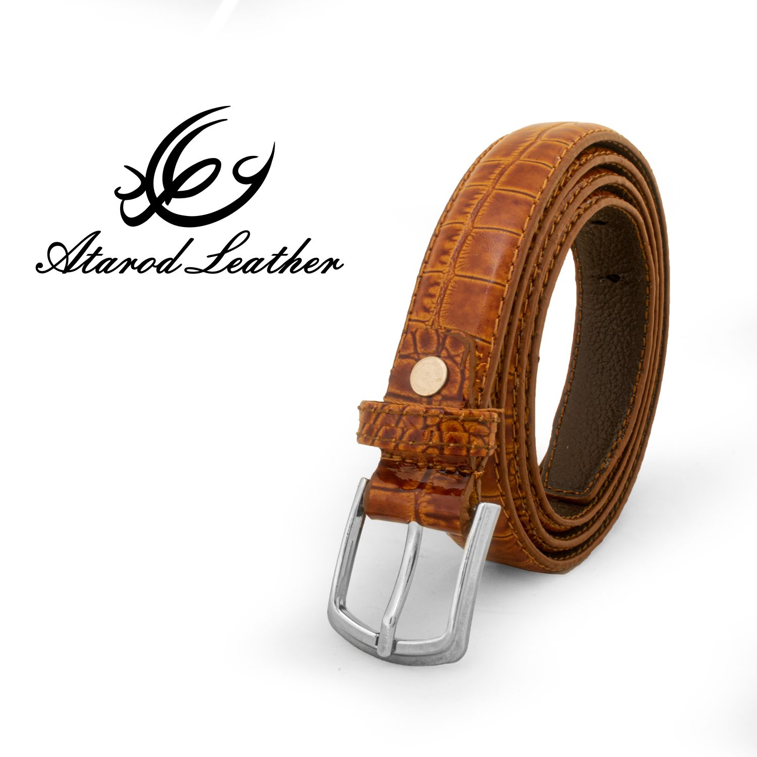 کمربند زنانه چرم عطارد مدل چرم طبیعی کد B54 -  - 5