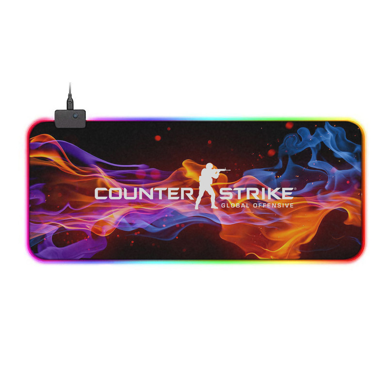 ماوس پد مخصوص بازی مدل GMS-WT-5 RGB طرح Counter-Strike
