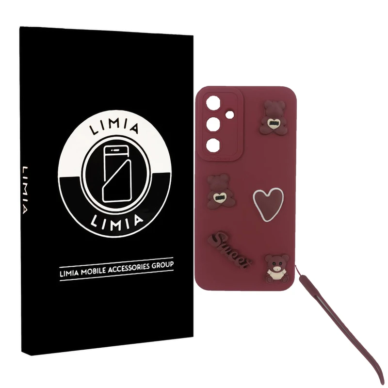 کاور لیمیا مدل عروسکی طرح Sweet مناسب برای گوشی موبایل سامسونگ Galaxy A55 به همراه بند آویز