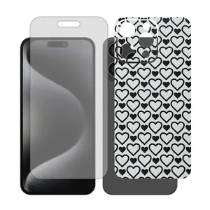 Glass Together model Matte screen protector Suitable for Apple iPhone 16 Pro Max mobile phone with back cover sticker