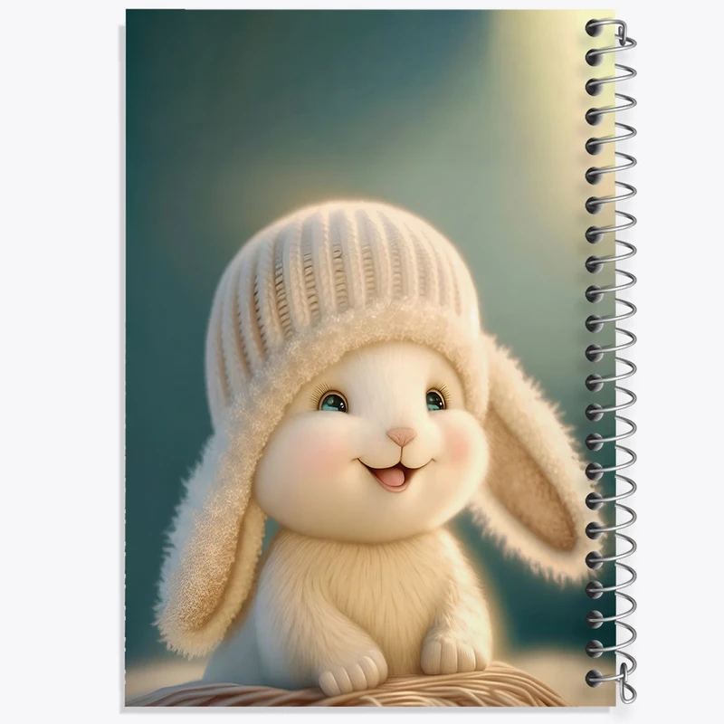 دفتر مشق 50 برگ خندالو طرح خرگوش بامزه کد F5736