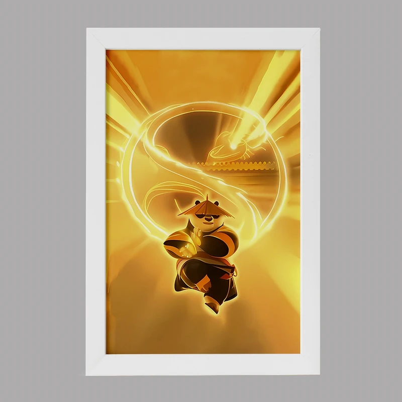 تابلو خندالو مدل پاندا کونگ فو کار کد F4870