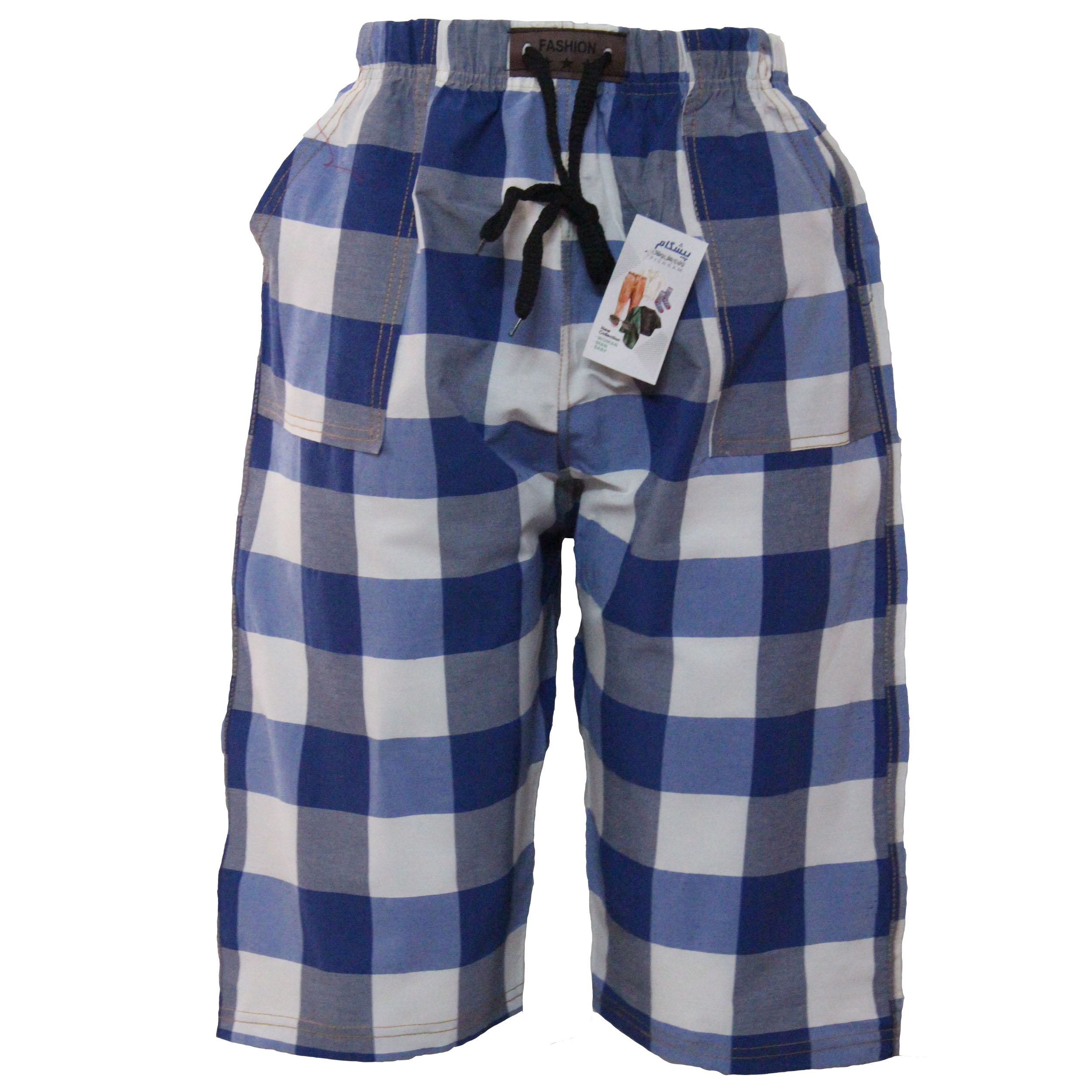 شلوارک مردانه پیشگام مدل چهارخونه کد HN2FX-AB