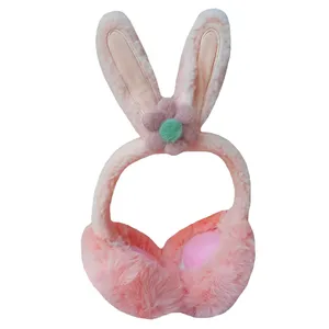 گوش گیر زمستانی بچگانه مدل هدفونی تاشو طرح گوش خرگوشی