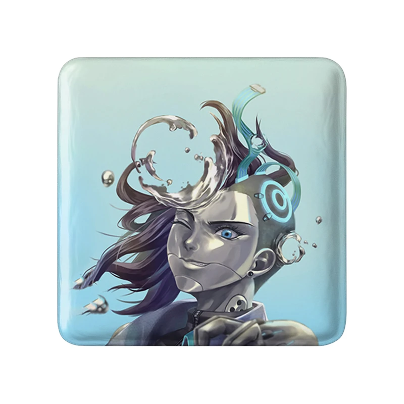 پیکسل خندالو طرح بازی اورواچ (Overwatch) مدل مربعی کد 31631