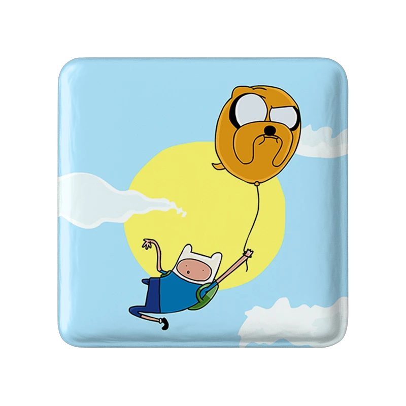 مگنت خندالو طرح جیک و فین وقت ماجراجویی Adventure Time  مدل مربعی کد 20822