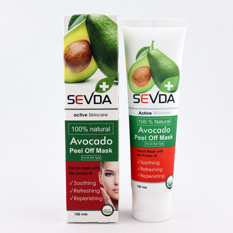 ماسک صورت سودا مدل شیر و آووکادو حجم 100 میلی لیتر مجموعه 2 عددی