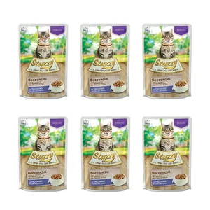 پوچ گربه استوزی مدل Turkey Chunk وزن 85 گرم بسته 6 عددی
