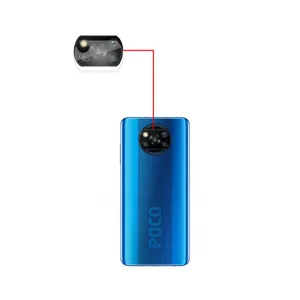 محافظ لنز دوربین مدل PG مناسب برای گوشی موبایل شیائومی POCO X3 PRO
