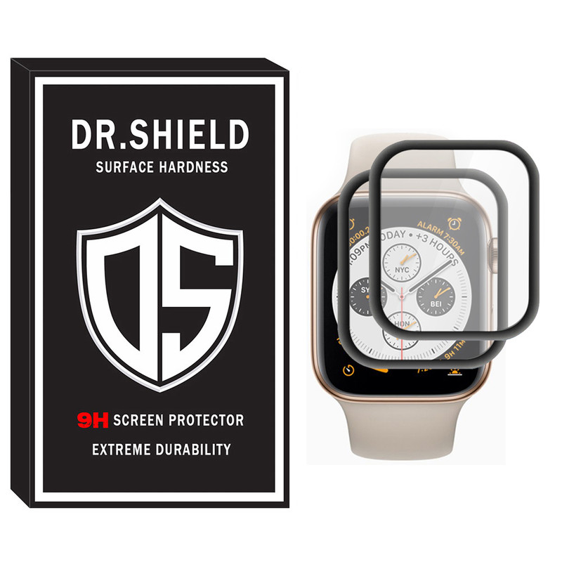 محافظ صفحه نمایش دکترشیلد مدل DR_07 مناسب برای ساعت هوشمند اپل Apple Watch Series 7 SE 2021 Aluminum Case 44mm بسته دو عددی