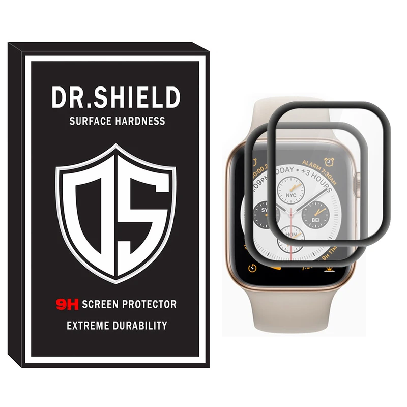 محافظ صفحه نمایش دکتر شیلد مدل DR_07 مناسب برای ساعت هوشمند اپل Apple Watch Series 5 SE Aluminum Case 44mm بسته دو عددی