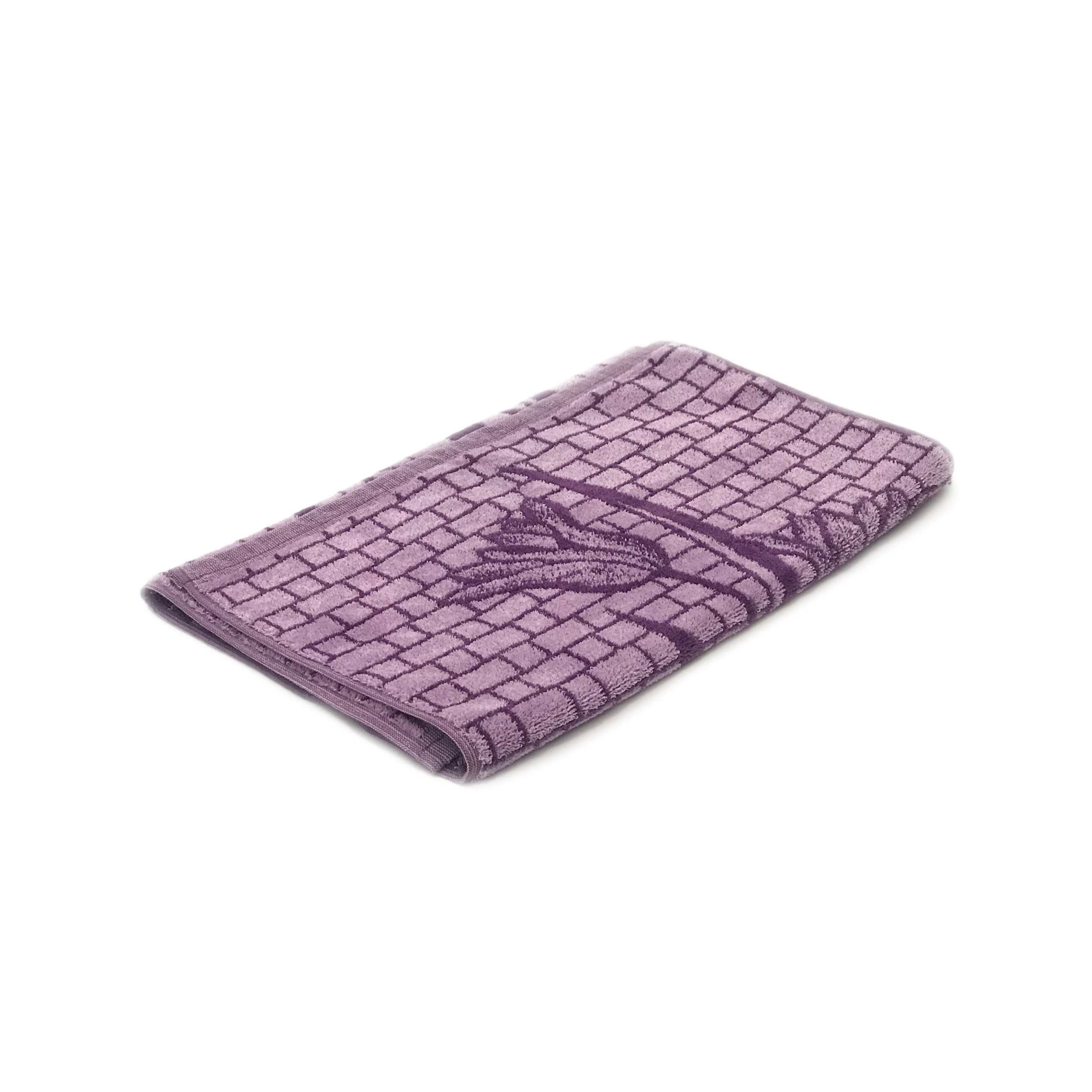 حوله دستی حوله هنر طرح گل لاله سایز 40×75 سانتی متر
