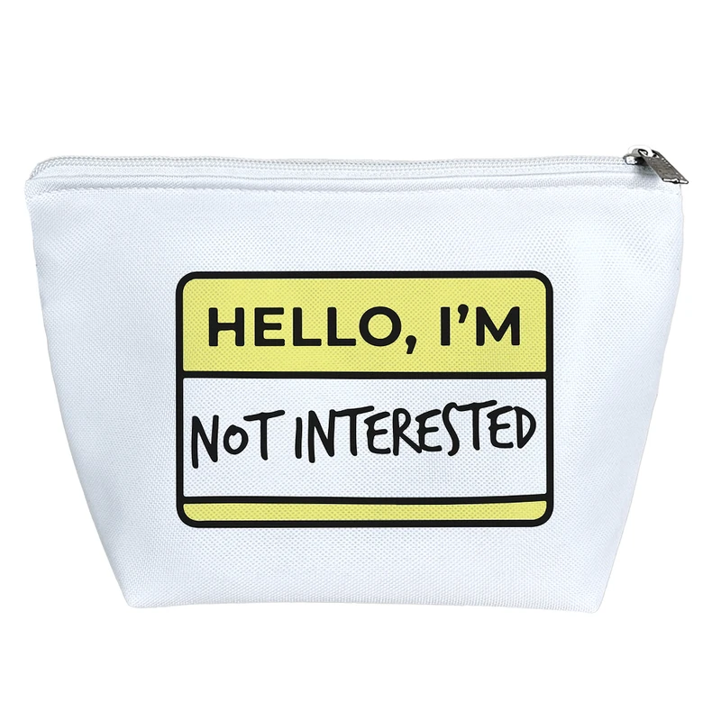 کیف لوازم آرایش دخترانه خندالو مدل متن نوشته کد 7873