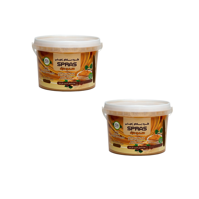 کره بادام زمینی رژیمی ساده مسعود - 500 گرم بسته 2 عددی