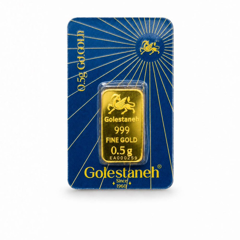 شمش طلا 24 عیار سین سان مدل 0.5