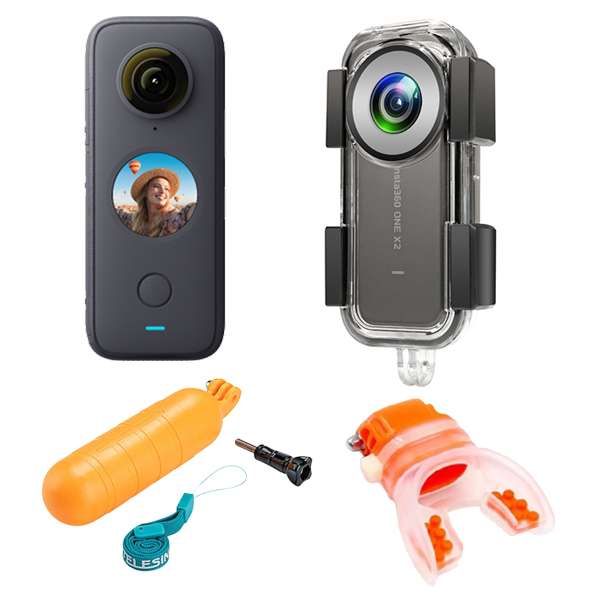 دوربین فیلم برداری ورزشی اینستا 360 مدل ONE X2 به همراه لوازم جانبی دوربین فیلم برداری ورزشی اینستا 360 مدل ONE X2 به همراه لوازم جانبی