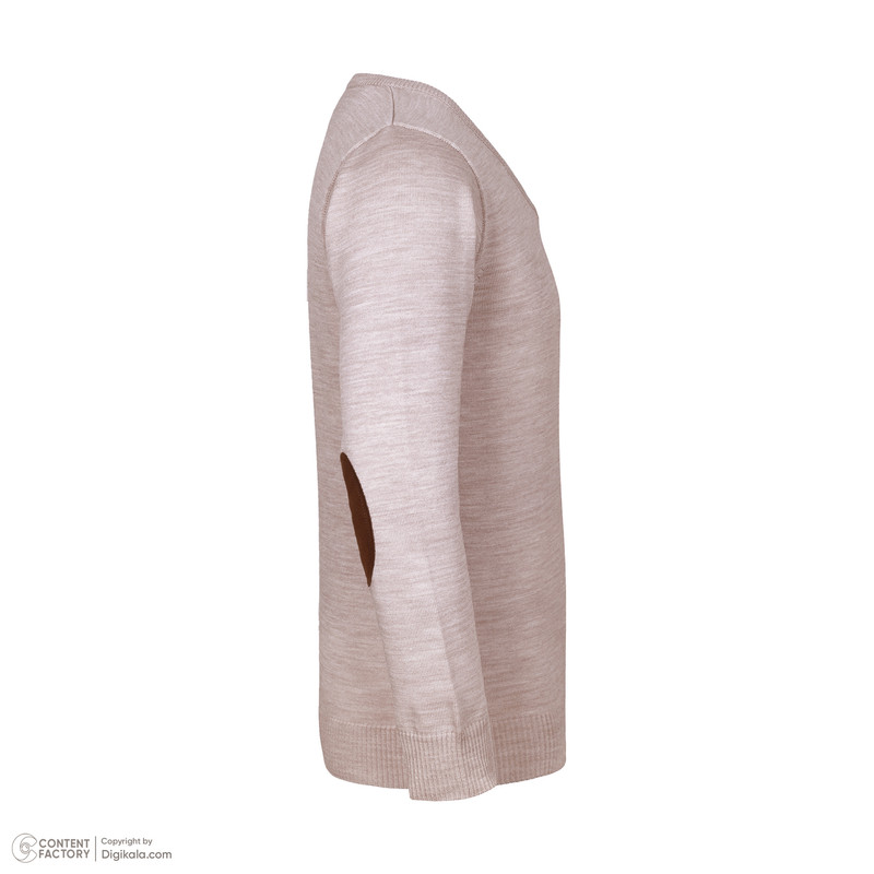 پلیور مردانه تریکو پاییزان مدل یقه هفت کد P700  رنگ کِرِم