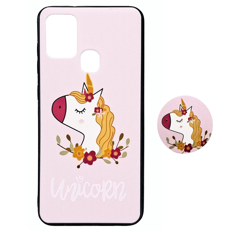 کاور مدل تک شاخ مغرور مناسب برای گوشی موبایل سامسونگ Galaxy A21S به همراه پاپ سوکت