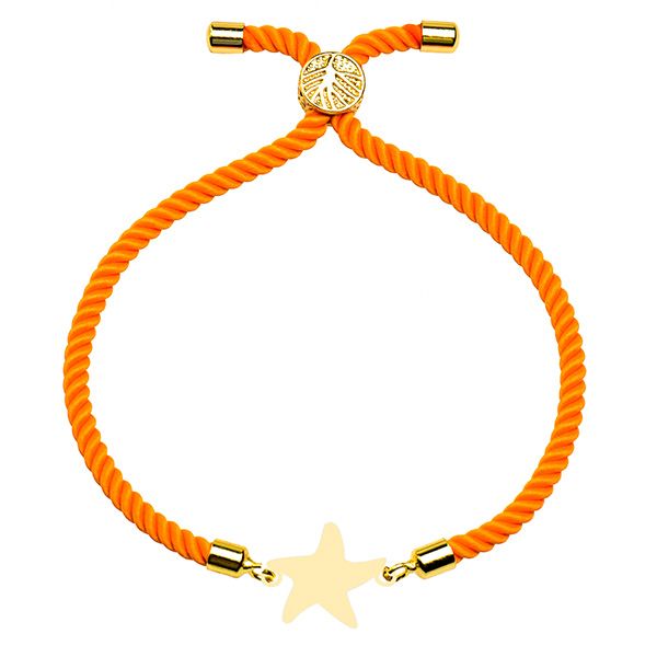 دستبند طلا 18 عیار دخترانه کرابو طرح ستاره مدل Krd1616