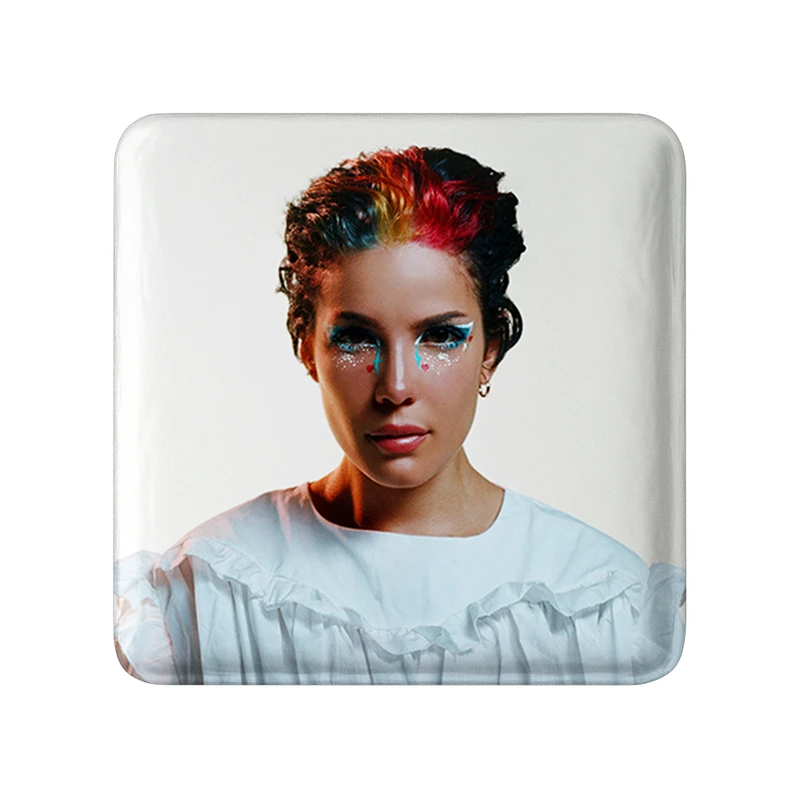 مگنت خندالو طرح هالزی Halsey  مدل مربعی کد 19101