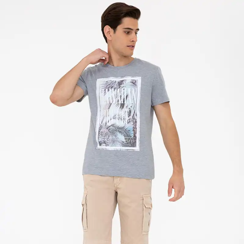 تی شرت آستین کوتاه مردانه یو اس پولو مدل GR8116TONY